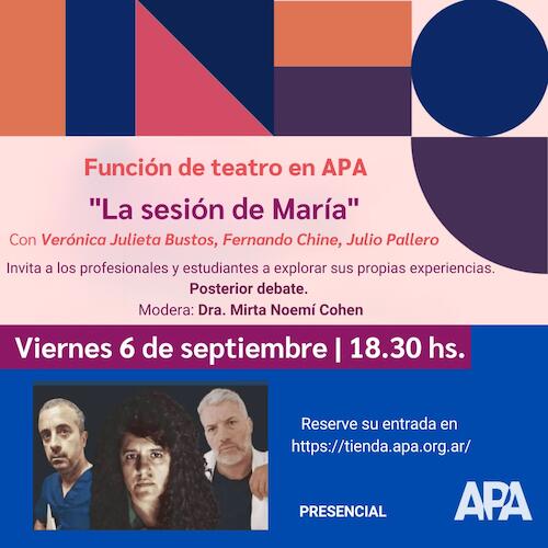 Función de teatro en APA