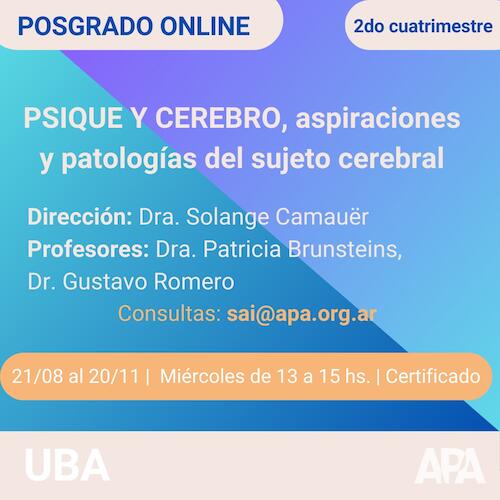 "PSIQUE Y CEREBRO, optimismo y patologías del sujeto cerebral"