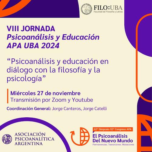 “Psicoanálisis y educación en diálogo con la filosofía y la psicología”